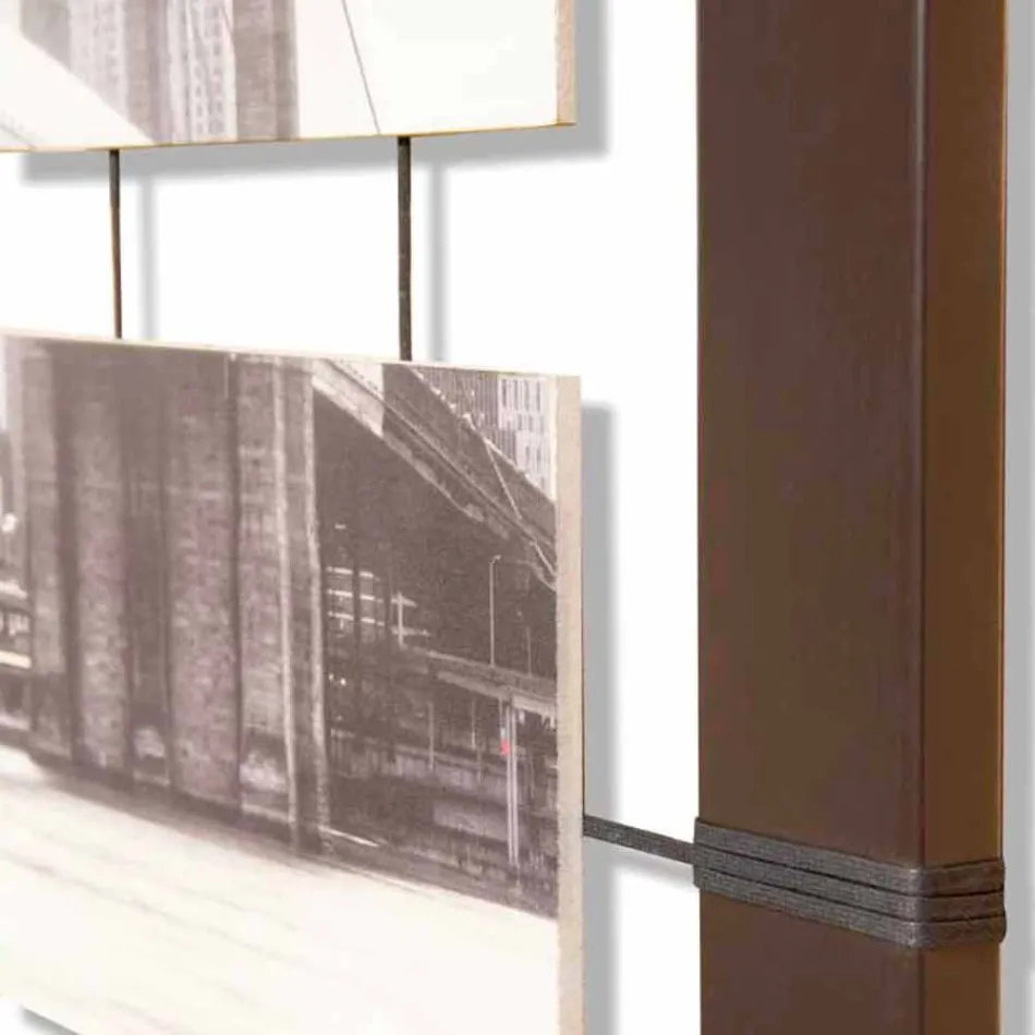 إطار مع ألواح معلقة من الحبال المزخرفة يدويًا Viadurini