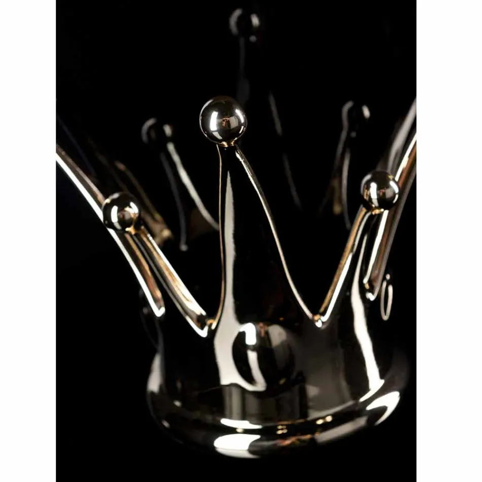 لوحة جدارية حديثة من الخشب والراتنج، صنع في إيطاليا - كورونا Viadurini