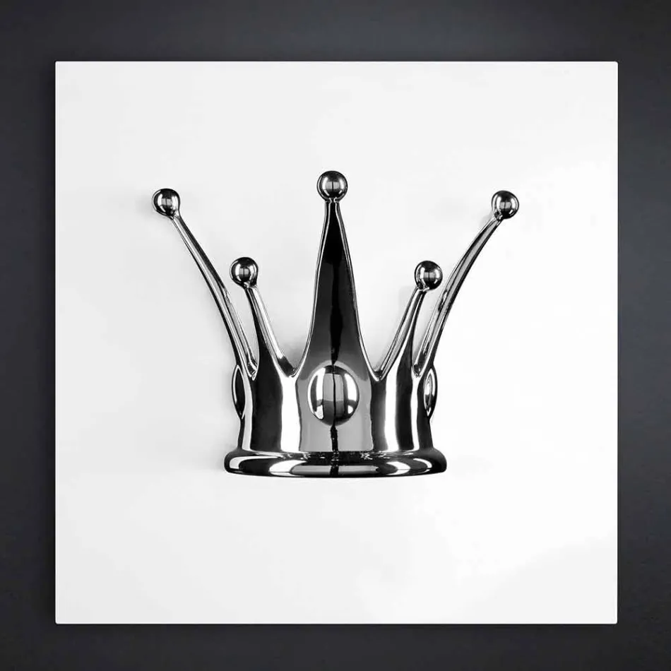 لوحة جدارية حديثة من الخشب والراتنج، صنع في إيطاليا - كورونا Viadurini