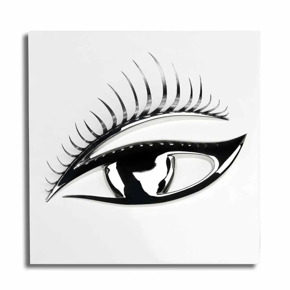 إطار حرفي حديث من الخشب والصلب والراتنج مصنوع في إيطاليا - عين Viadurini