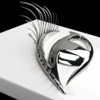 إطار حرفي حديث من الخشب والصلب والراتنج مصنوع في إيطاليا - عين Viadurini