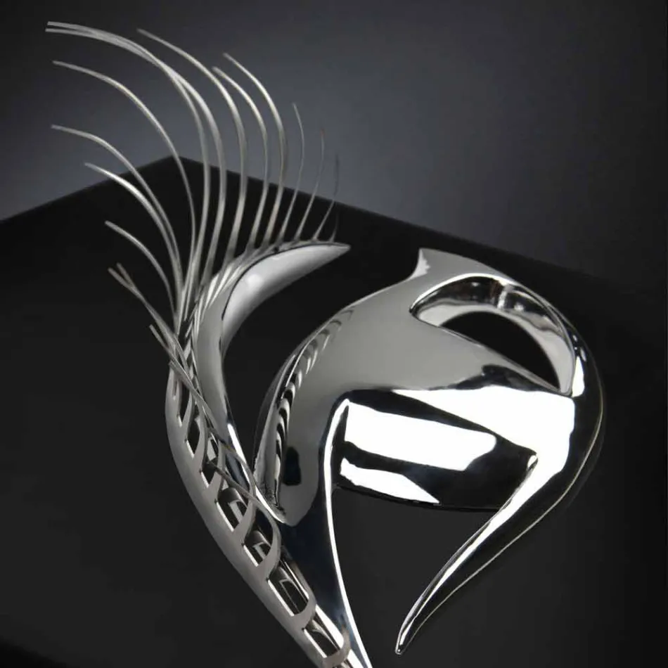 إطار حرفي حديث من الخشب والصلب والراتنج مصنوع في إيطاليا - عين Viadurini