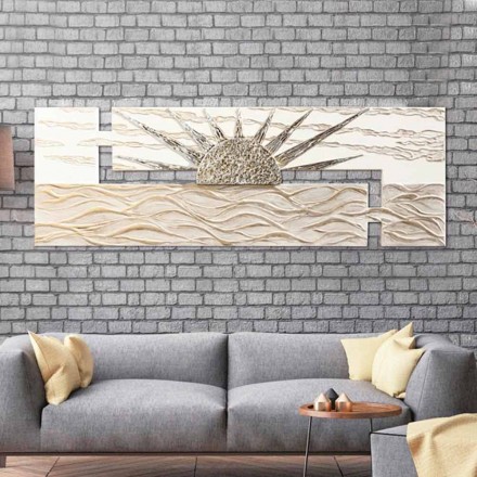 لوحة فنية حديثة ذات هيكل وتفاصيل مزدوجة باستخدام راتنج دان Viadurini