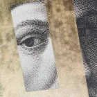 لوحة قماشية حديثة مطبوعة بورق الذهب، صنع في إيطاليا - فينشي Viadurini