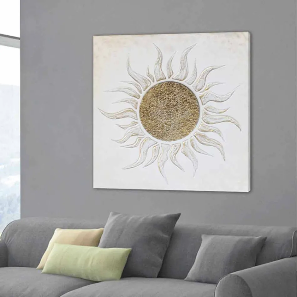 إطار لغرفة المعيشة بزخارف يدوية وهيكل عاجي لويس Viadurini