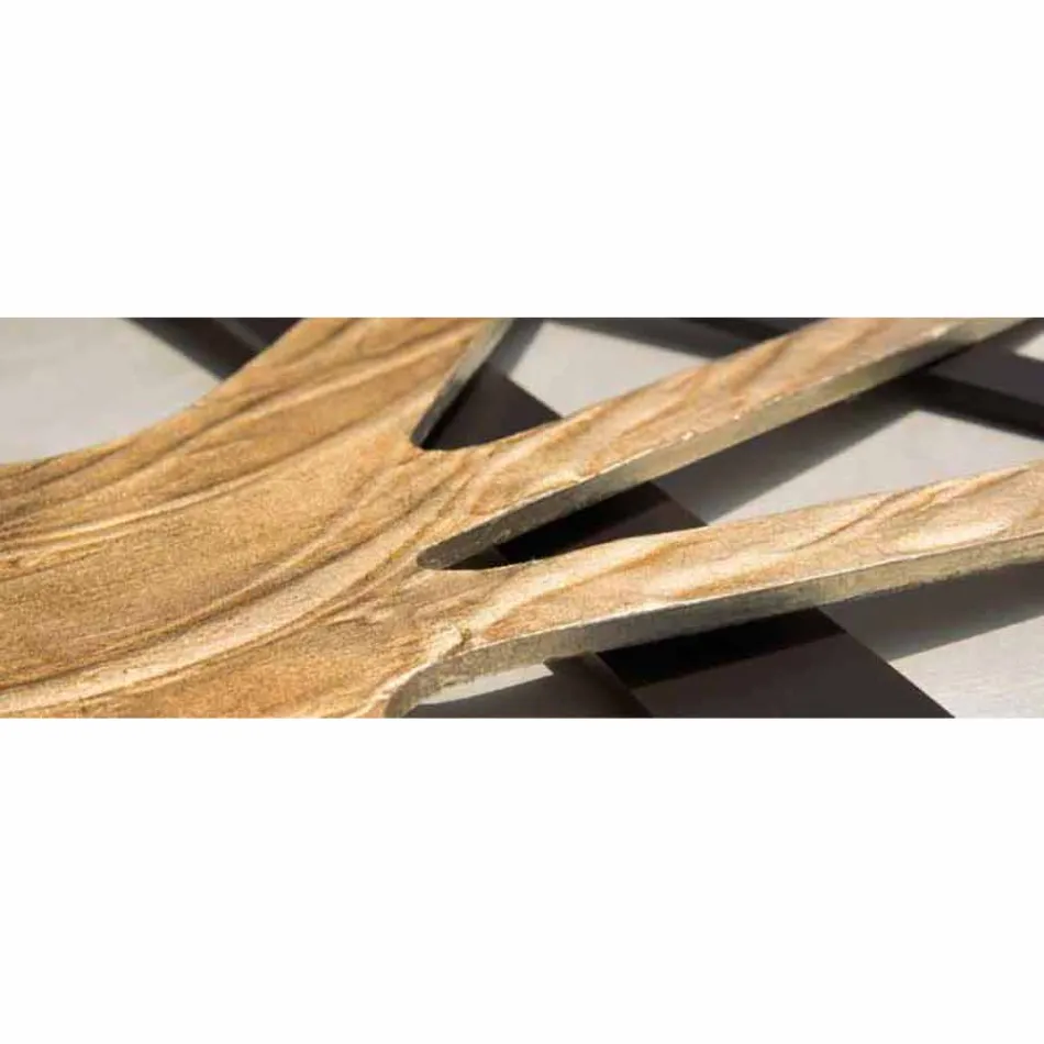 لوحة مستطيلة تجريدية حديثة مع لوحة لؤلؤة تشاد Viadurini