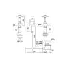 صنبور بيديه نحاسي عتيق مع توصيل داخلي - إليسيا Viadurini