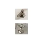 صنبور بيديه بتصميم ثلاثي الفتحات من النحاس على الطراز العتيق، صنع في إيطاليا - سيلفانا Viadurini