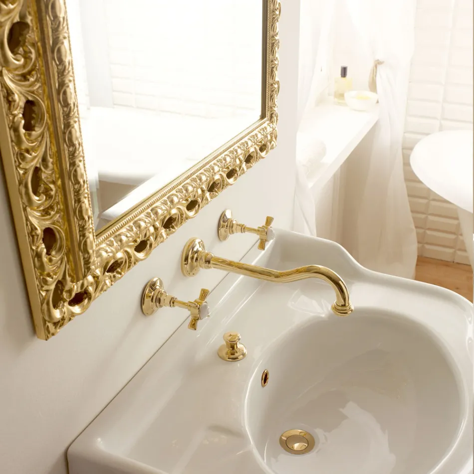 صنابير حوض/حوض غسيل مثبتة على الحائط بتصميم عتيق مصنوعة في إيطاليا Viadurini