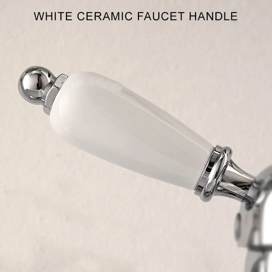 حنفية حوض استحمام أرضية مع دش نحاسي، صنع في إيطاليا - نوريانا Viadurini