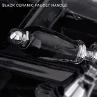 حنفية حوض استحمام أرضية مع دش نحاسي، صنع في إيطاليا - نوريانا Viadurini