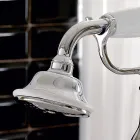 حنفية حوض استحمام أرضية مع دش نحاسي، صنع في إيطاليا - نوريانا Viadurini