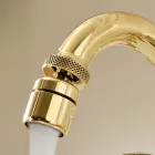 صنبور بيديه عتيق بثلاث فتحات من النحاس العتيق، صنع في إيطاليا - أورسولا Viadurini