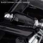 حنفية بيديه كلاسيكية بفتحة واحدة مع رافعات نحاسية مصنوعة يدويًا - نوريانا Viadurini