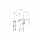 حنفية خلاط حائطية بتصميم إيطالي - نينو Viadurini