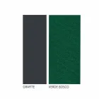 غرفة معيشة خارجية حرفية بلمسة نهائية من الجرافيت الحديدي، صنع في إيطاليا - ليتا Viadurini