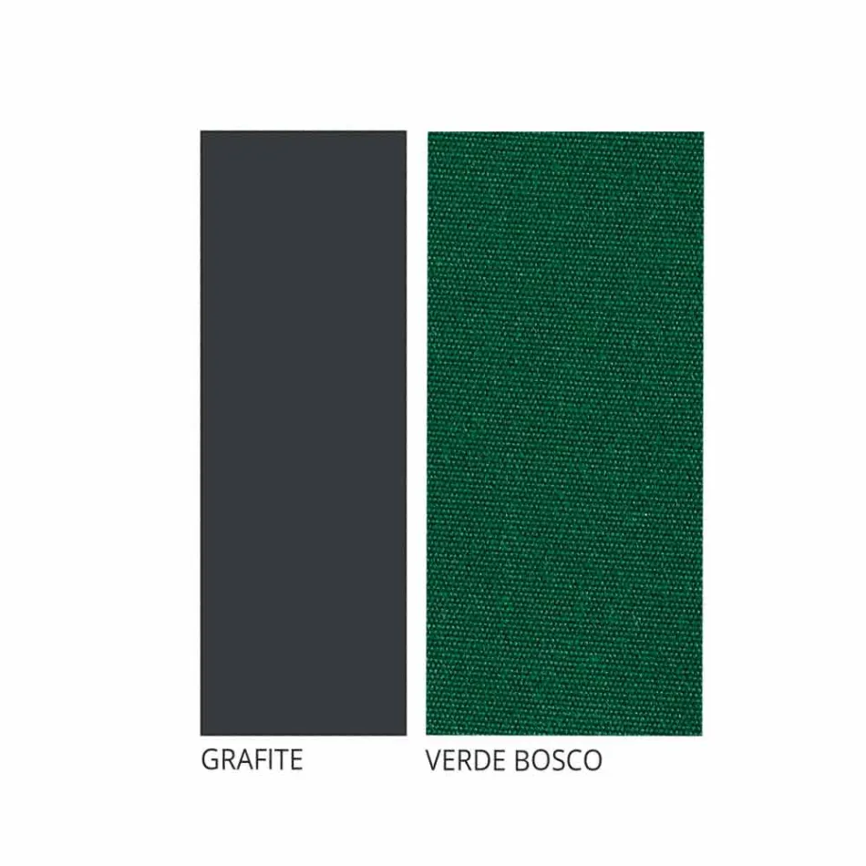 غرفة معيشة خارجية حرفية بلمسة نهائية من الجرافيت الحديدي، صنع في إيطاليا - ليتا Viadurini