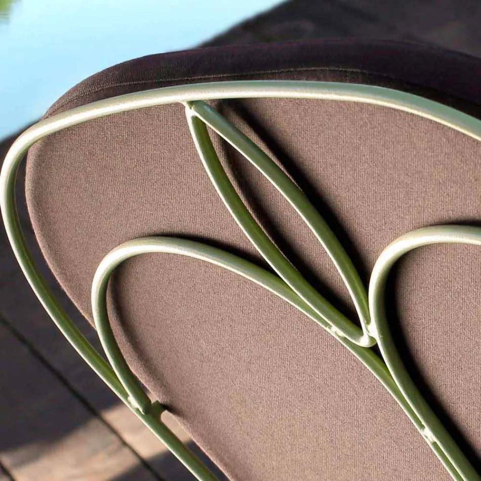 صالة خارجية بهيكل حديدي مصنوع يدويًا في إيطاليا - ميليندا Viadurini