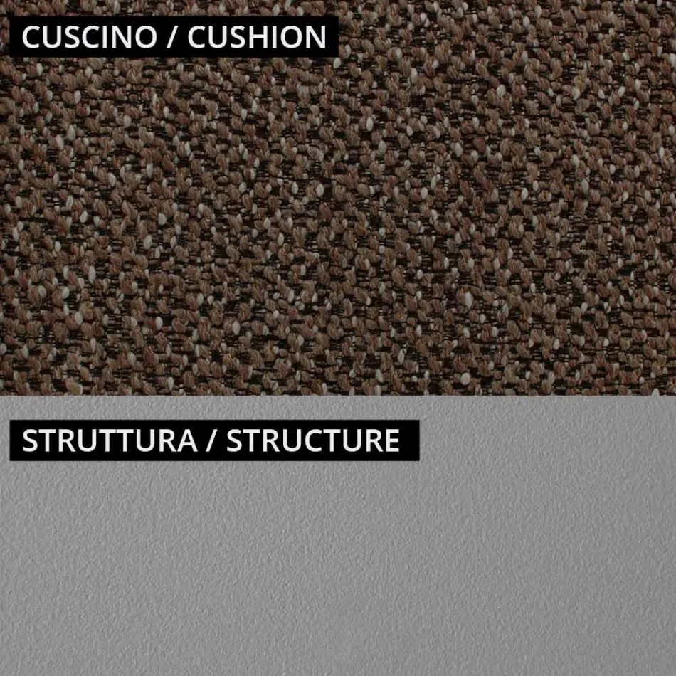 صالة حديقة مع أريكة واحدة وكرسيين بذراعين صنع في إيطاليا - زارع Viadurini