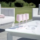 طقم أريكة حديقة منجد من الألومنيوم والقماش مع وسائد - فيترا Viadurini