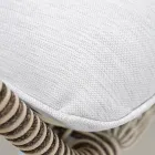 صالة حديقة من الألومنيوم والنسيج بالحبال - ألكور Viadurini