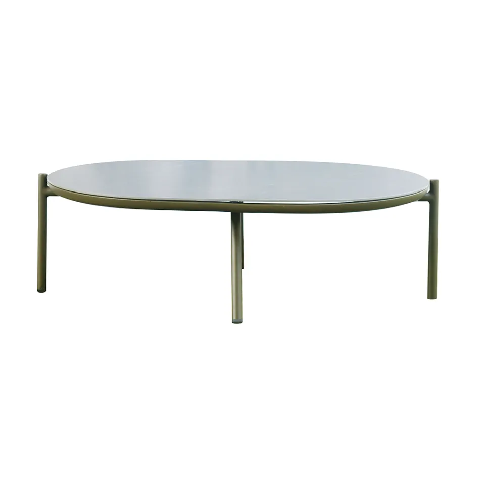 غرفة معيشة حديقة من الألومنيوم باللون الأحمر أو الأخضر - ريجالايز Viadurini