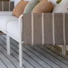 وسائد معدنية مجلفنة لغرفة المعيشة والحديقة ووسائد قماشية - سوغناندو Viadurini