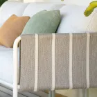 وسائد معدنية مجلفنة لغرفة المعيشة والحديقة ووسائد قماشية - سوغناندو Viadurini