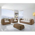 طقم حديقة من البولي راتان المنسوج يدويًا - تشارلي Viadurini