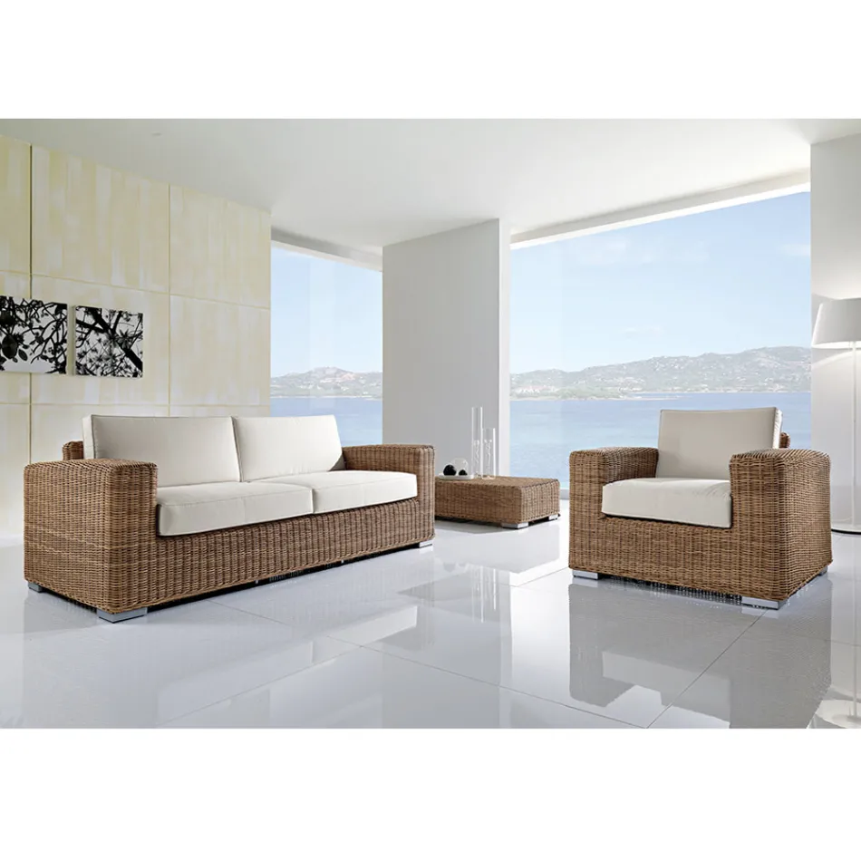 صالة حديقة مصنوعة يدويًا من مادة البولي راتان - يوكو Viadurini