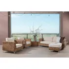 غرفة معيشة خارجية بنسيج الموز مع وسائد - ليجولاس Viadurini