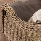 صالة خارجية باللون الرمادي Kubù مع وسائد مقعد - Nazgul Viadurini