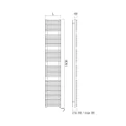 سخان مناشف كهربائي وهيكل فولاذي صنع في إيطاليا - شراب Viadurini