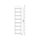 سخان مناشف كهربائي مع مجمعات عمودية صنع في إيطاليا - جينجر Viadurini