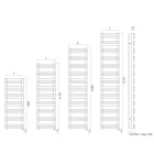 مدفأة مناشف كهربائية بعناصر تسخين أفقية، صنع في إيطاليا - أماريتي Viadurini