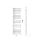 سخان مناشف كهربائي من الفولاذ الكربوني، صنع في إيطاليا - كرز حامض Viadurini