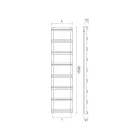 سخان منشفة هيدروليكي مع مجمعات رأسية صنع في إيطاليا - جينجر Viadurini