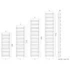 مدفأة مناشف هيدروليكية من أماريتي بعناصر تسخين أفقية، صنع في إيطاليا Viadurini