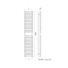 سخان منشفة هيدروليكي مصنوع من الفولاذ الكربوني - ناعم Viadurini