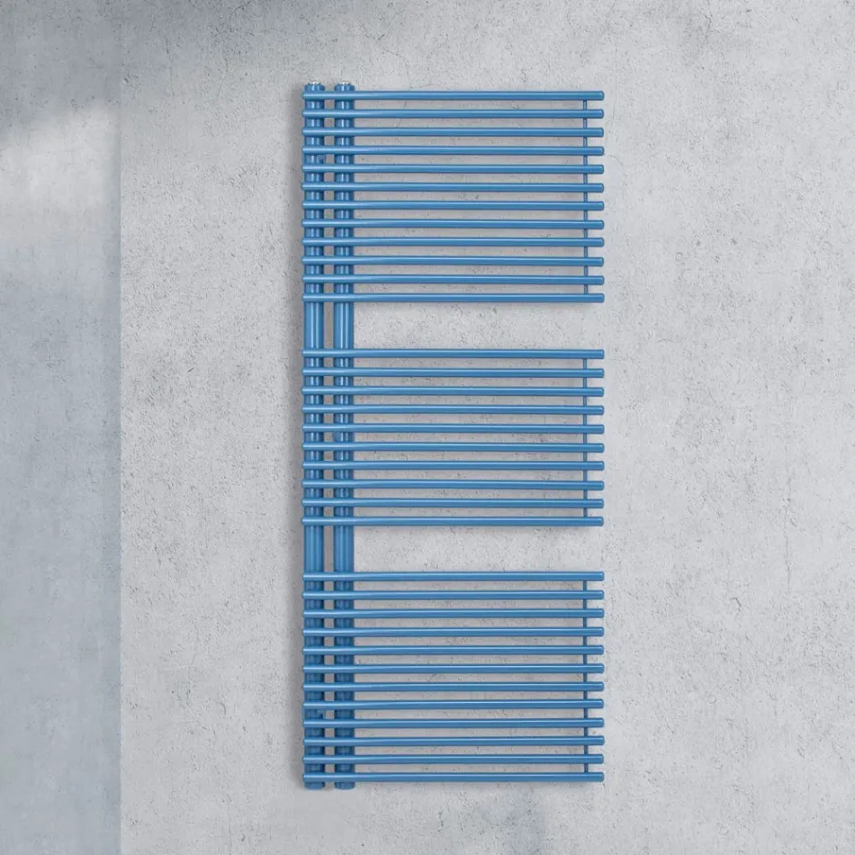 مدفأة مناشف كهربائية من الفولاذ الكربوني - لون الفول السوداني Viadurini