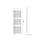 سخان مناشف من الفولاذ الكربوني مع نظام هيدروليكي - الفول السوداني Viadurini