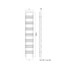 سخان مناشف فولاذي بنظام هيدروليكي صنع في إيطاليا - رم Viadurini