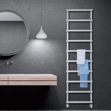 منشفة تدفئة مختلطة بعناصر دائرية مصنوعة في إيطاليا - فراولة Viadurini