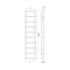 منشفة تدفئة مختلطة بعناصر دائرية مصنوعة في إيطاليا - فراولة Viadurini
