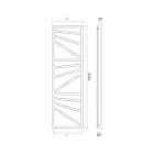 منشفة دافئة مختلطة مع عناصر مربعة مصنوعة في إيطاليا - لون لوز Viadurini