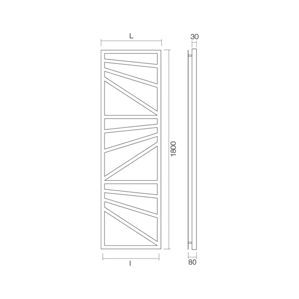 منشفة دافئة مختلطة مع عناصر مربعة مصنوعة في إيطاليا - لون لوز Viadurini