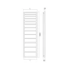 منشفة دافئة مختلطة بخطوط بسيطة من الفولاذ، صنع في إيطاليا - فستق Viadurini