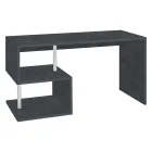 مكتب بتصميم إيطالي من الخشب الأبيض أو الرمادي الداكن، متوفر بثلاثة أحجام - ميشيل Viadurini