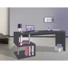 مكتب بتصميم إيطالي من الخشب الأبيض أو الرمادي الداكن، متوفر بثلاثة أحجام - ميشيل Viadurini