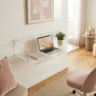 مكتب حائط أوتيليا من زجاج شبكي بتصميم بسيط، صنع في إيطاليا Viadurini
